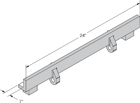 Product Drawing  of a Cast Iron Frame Line Drawing